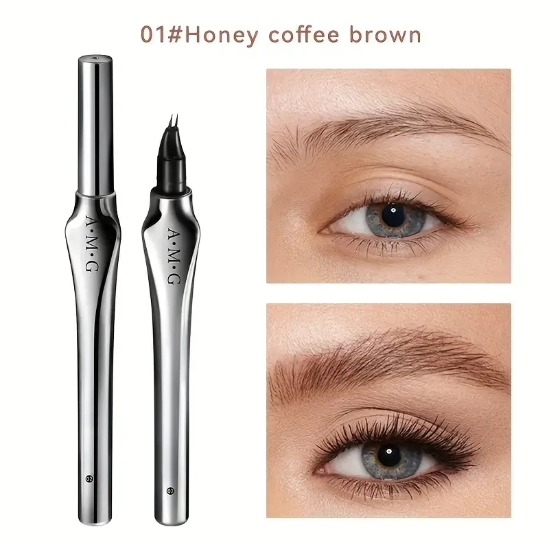 Bút Chì Kẻ Lông Mày Và Kẻ Mắt Siêu Mịn, AMG, với đầu kim-điểm 0,0003 inch.Lông Mày Chống Thấm Nước Và Mồ Hôi, Lâu Trôi, Chống Nhòe, Tự Nhiên, Sculpted, Cung Cấp Bởi Sản Phẩm Chì Kẻ MàyÁo Dài Tay,  Nữ.Một món quà hoàn hảo Cosmetic Mỹ Phẩm Son Trang Điểm 7