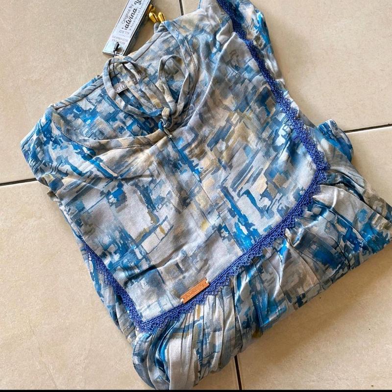 Midi dress salvina.ya ori motif abstrak renda 3