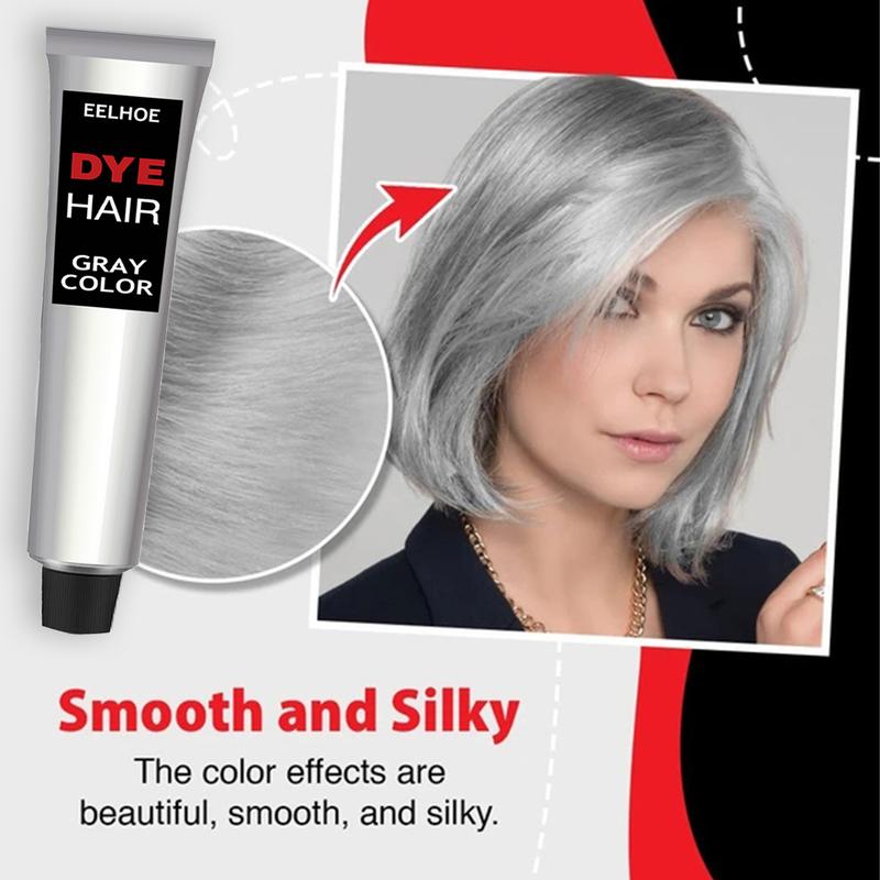 EELHOE Semprotan Rambut. Kondisioner Rambut Abu-Abu untuk Nenek. Tren Balm Rambut. Mudah Diwarnai, Tahan Lama dan Lembut Tanpa Merusak Rambut. Pewarna Abu-Abu, Pewarna Cokelat, Cat Kering Dye Hitam 2