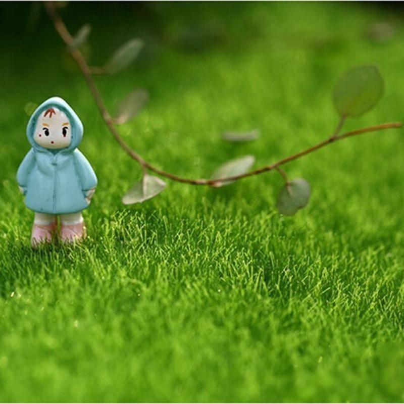 [HappyHouse] 1Pc 15*15cm False Moss Simulation Greensward Bonsai Plant Micro Landscape DIY Garden Acessories 1