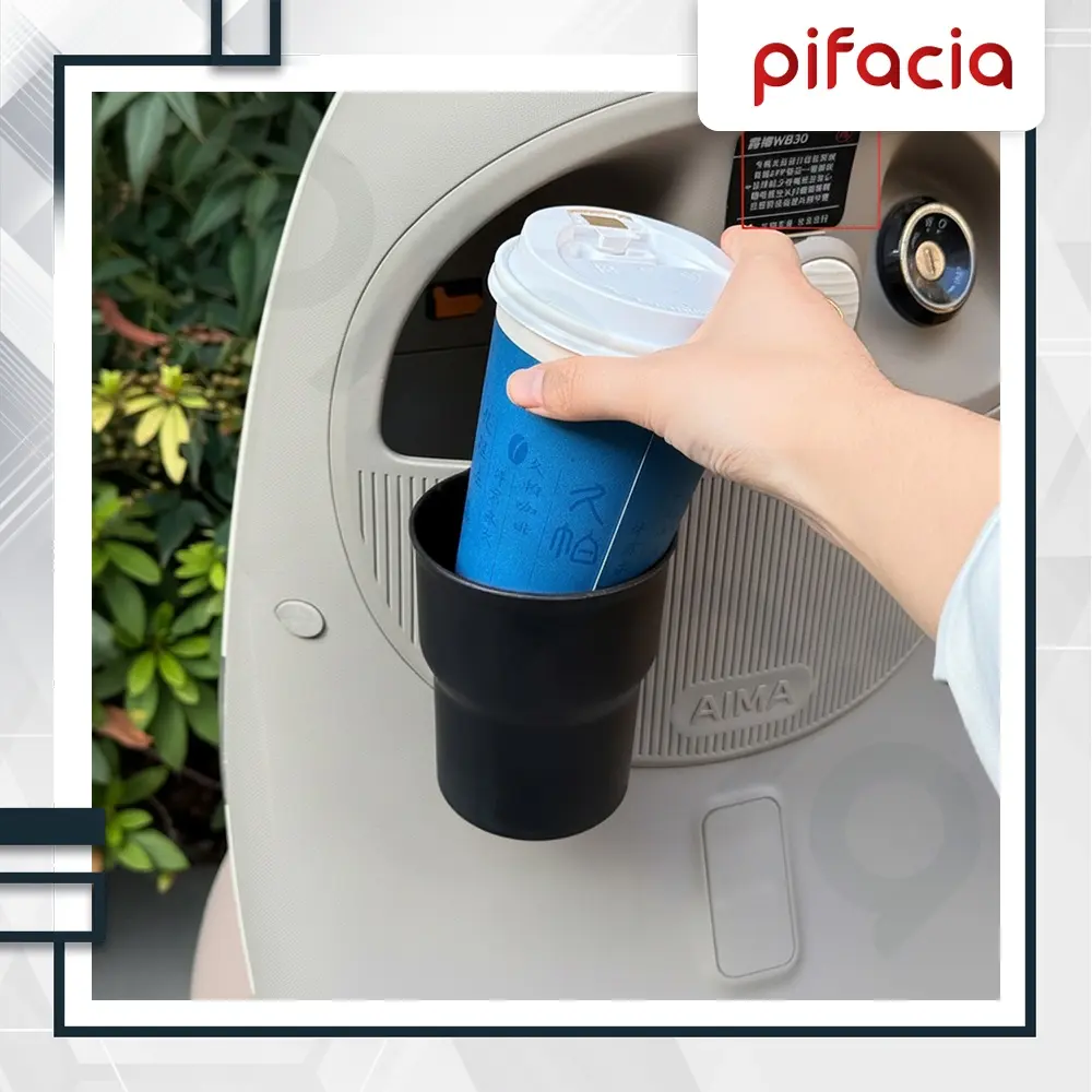 PIFACIA Cup Holder Gelas Portabel 2in1 Tempat Sampah Mobil Motor Tempel Gantung Dudukan Botol Minuman