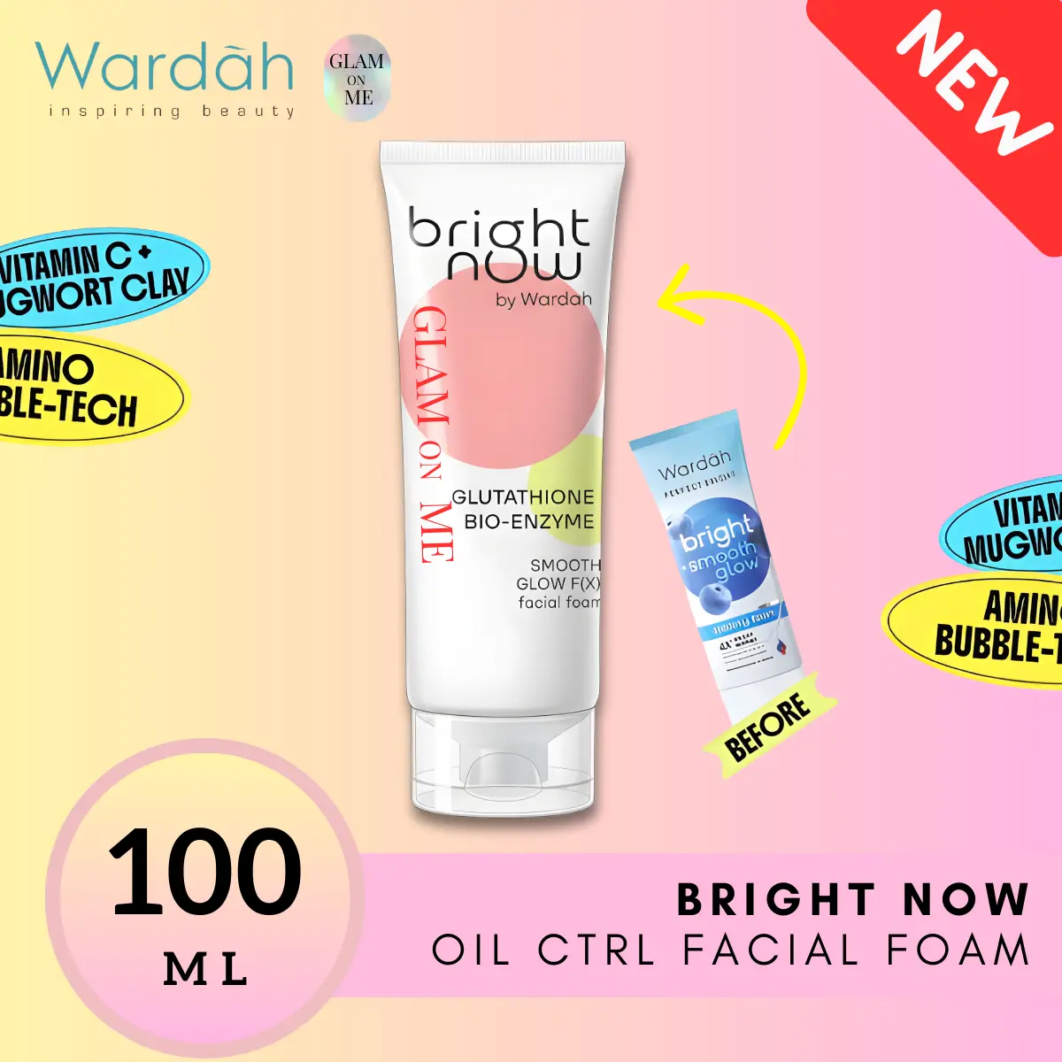 WARDAH PBRIGHT - Creamy Foam 100ml
