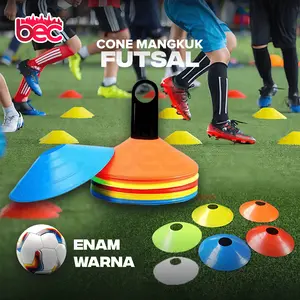 [BEC] Cone Sepakbola Futsal Mengkilap Lentur Anti Pecah | Cone Mangkuk Latihan Bola