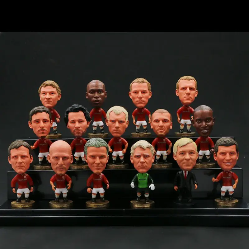 Soccer Player 2.5inch Mini Model  Classics Footballplayer 6.5CM Action Figures Doll