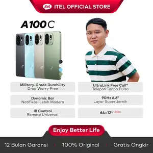 [Exclusive Andriyadiishow] Itel A100C 3+5GB RAM / 64GB ROM | 4+8GB RAM / 64GB ROM - Durabilitas Militer