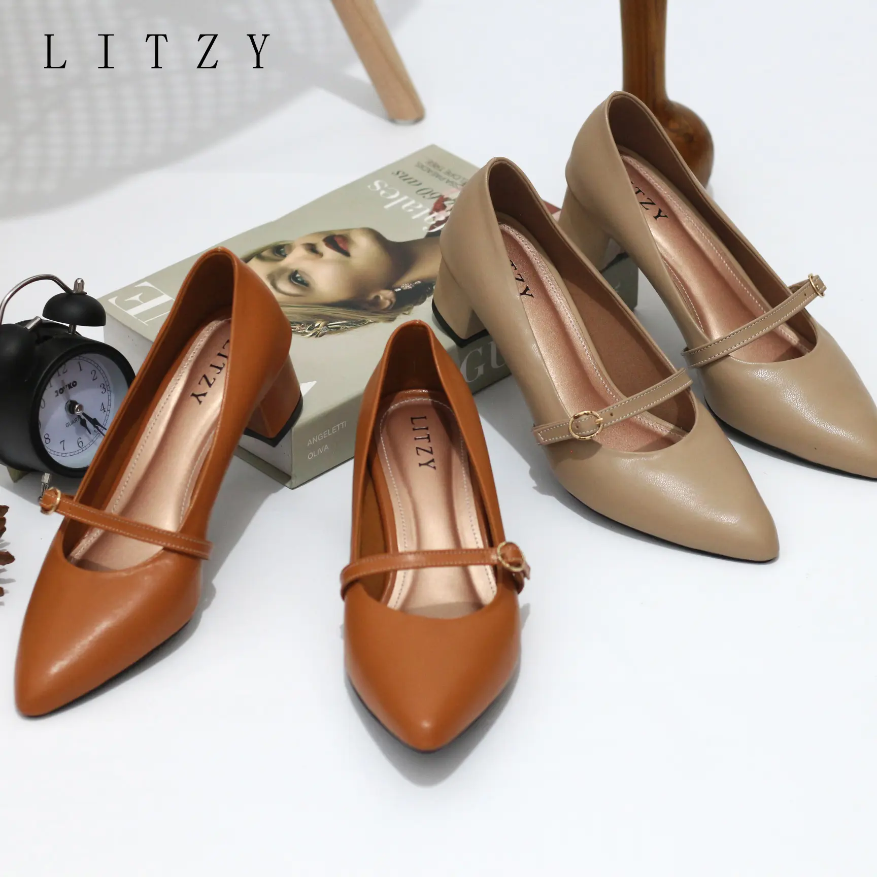 LITZY - Tiara Sepatu Wanita Heels tinggi 5 cm  Shoes High