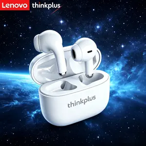 Lenovo LP40Pro Bluetooth Earphone, Headset Olahraga Terbaru dengan Pengurangan Bising, Efek Suara 360 Derajat, Baterai Tahan Lama 20 Jam, Kompatibel dengan Apple dan Android, Handsfree Tws