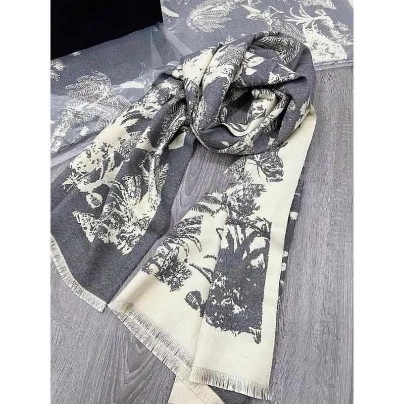 Khăn Dạ Choàng Cổ Cây Dừa Cao Cấp Chất Len Ép Mềm Size 65cm X 190cm Unisex Thời Trang Mùa Đông Ấm Áp Phù Hợp Nam Và Nữ