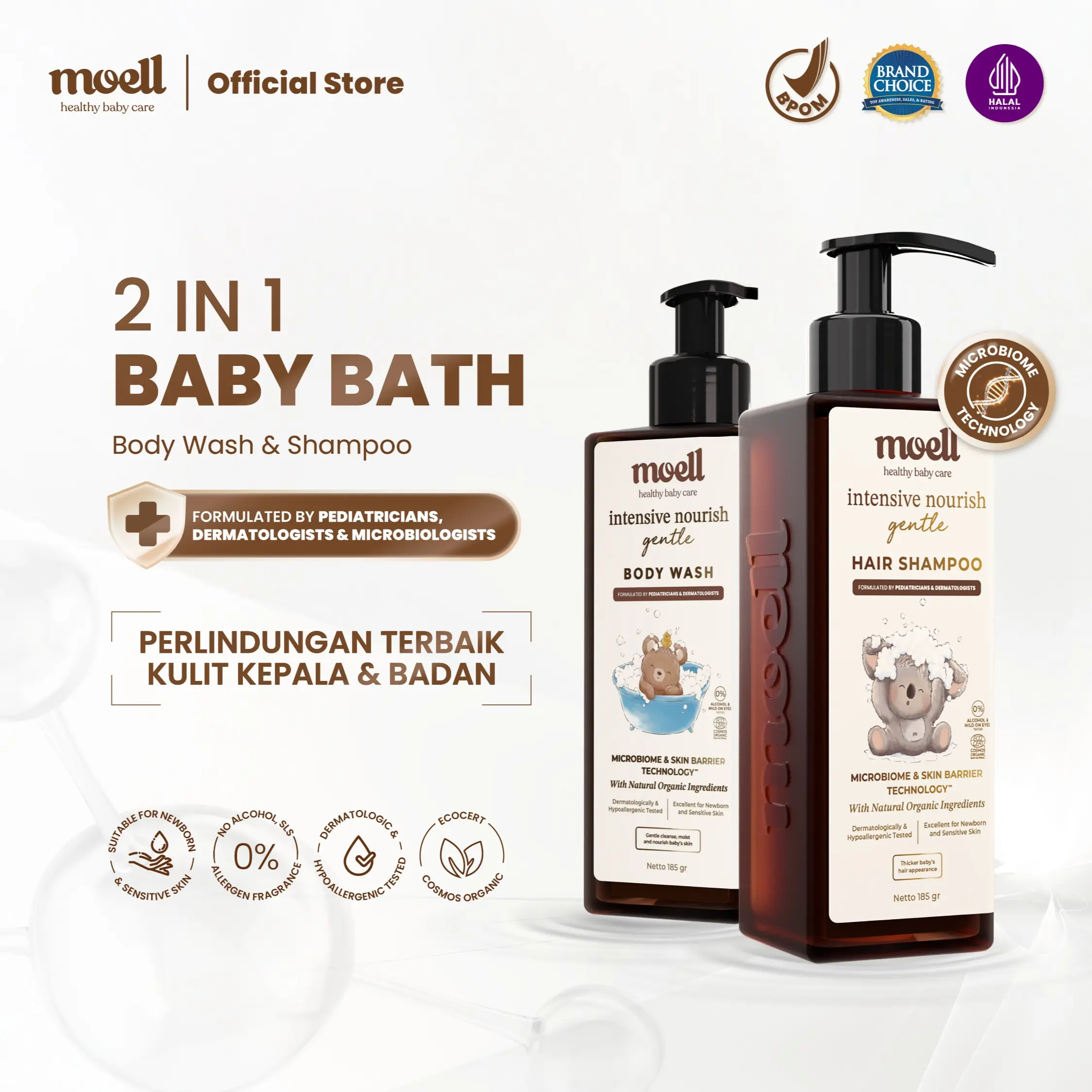 SHAMPOO 185gr + BODY WASH 185gr