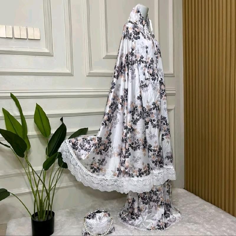 mukena/ mukena dewasa sutra printing original tas mutiara 1
