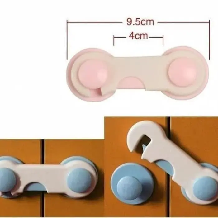 Pengaman Pengait Laci Lemari Pintu Kulkas Bayi Baby Safety Lock Band 1