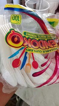 Product Review of 1 PACK ISI 100 Pcs Sendok Makan STG Plastik PUTIH SUSU MURAH Pudding Yoghurt Cake | Sendok Makan Panjang Plastik Putih Susu,Ukuran 7inci,1 pack isi +/-100pcs from P**n 0