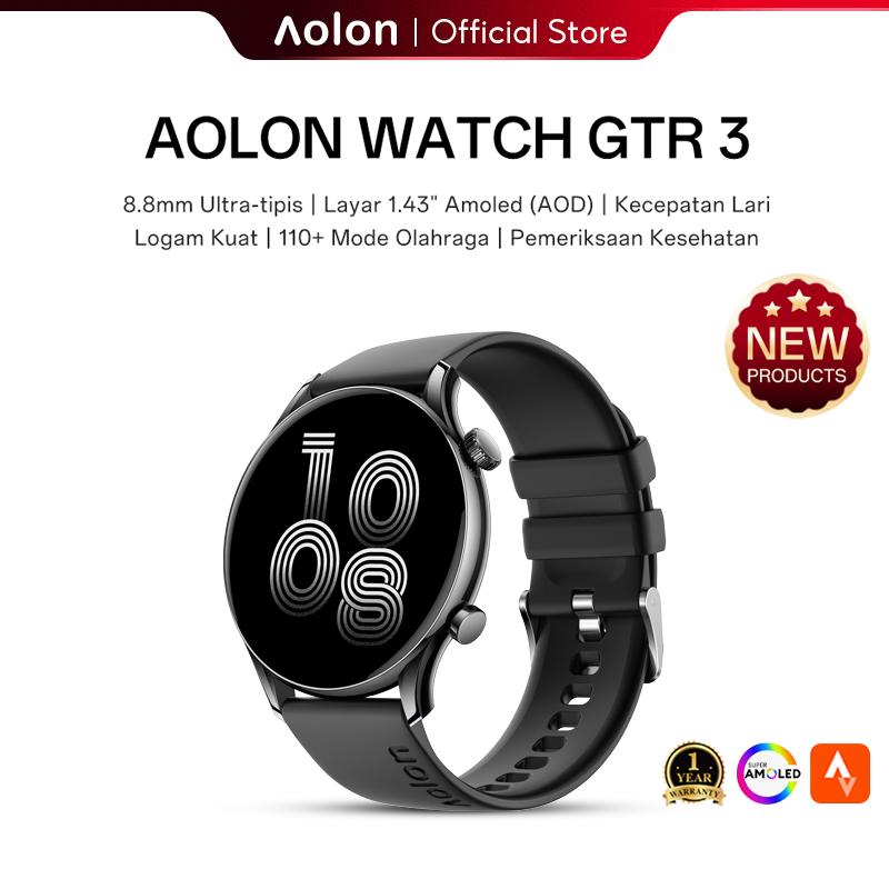 【Garansi Tahun】Aolon GTR3 Jam Smartwatch Pria Ultra Tipis Shop  Tokopedia