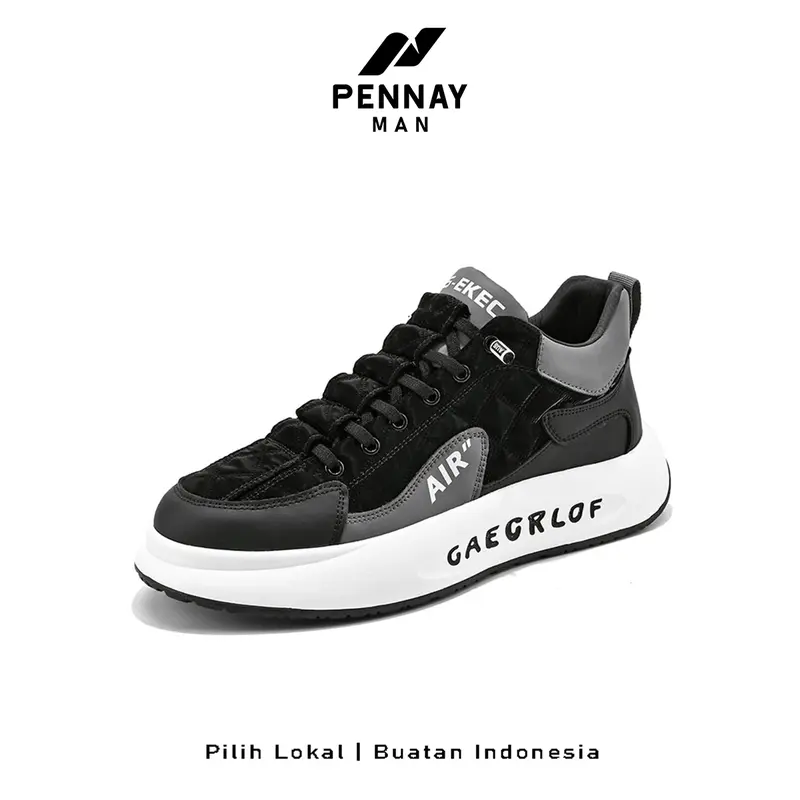 Pennay Man Sepatu Sneakers Pria Casual Sepatu Cowok Kekinian Stylish, Ringan & Anti Slip CARL-04 Running Sport Shoes 0