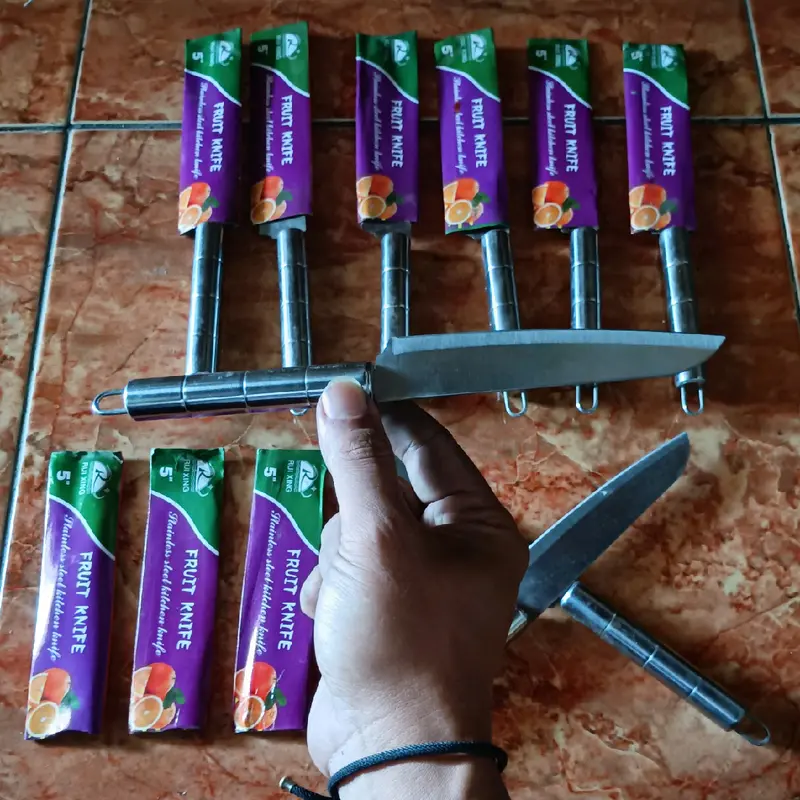 Pisau Buah Stainless Steel Merk Rui Xing - Alat Dapur - Kitchenware 4