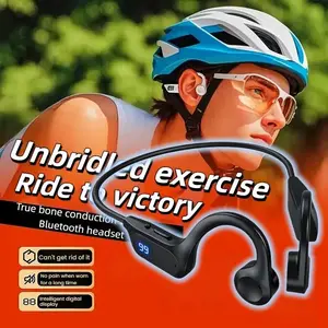 X7 Earphone Nirkabel Konduksi Tulang Headphone Kompatibel Bluetooth Olahraga Renang Bebas Genggam dengan Mikrofon untuk Earbud Lari ear  clip  tws Headset Bluetooth tw s olahraga pengisolasi kebisingan i12-green oreo  earphone & headphone tahan keringat