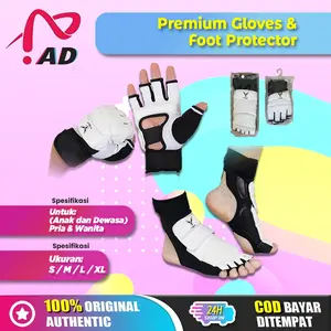 Set Perlengkapan Taekwondo Dewasa & Anak | Sarung Tangan PU & Pelindung Kaki untuk Latihan & Pertandingan