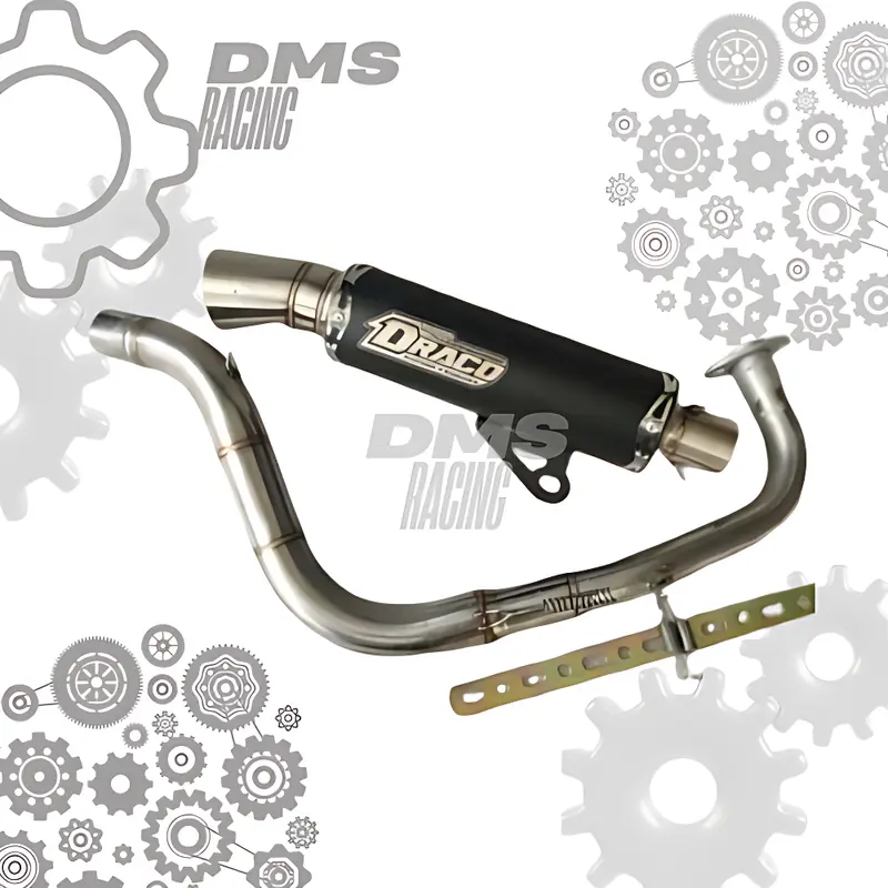 Knalpot Samlong DRACO Original Blackcoating Nmax Aerox Beat Mio Scoopy Vario - Motorcycle 2