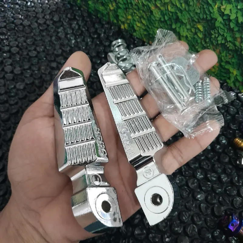paket chrome honda matic engkol, step, paha rem honda yamaha matic mio sporty/smile beat scoopy genio vario Motorcycle Kendaraan 3