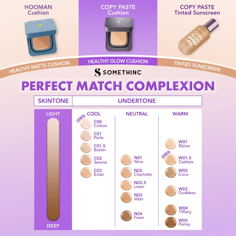 SOMETHINC (REFILL) COPY PASTE BREATHABLE MESH CUSHION SPF 33 PA++ - Cushion Glow Finish Tidak Menyumbat Pori-Pori 2