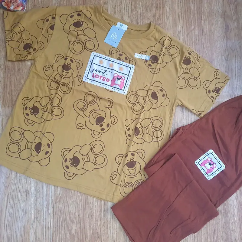 Forever Baju setelan one set wanita kaos celana panjang all size reguler fit celana katun stretch 2