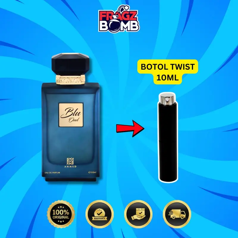 [DECANT] Blu Oud Ahmed Al Maghribi - Parfum Pria Tahan Lama 5