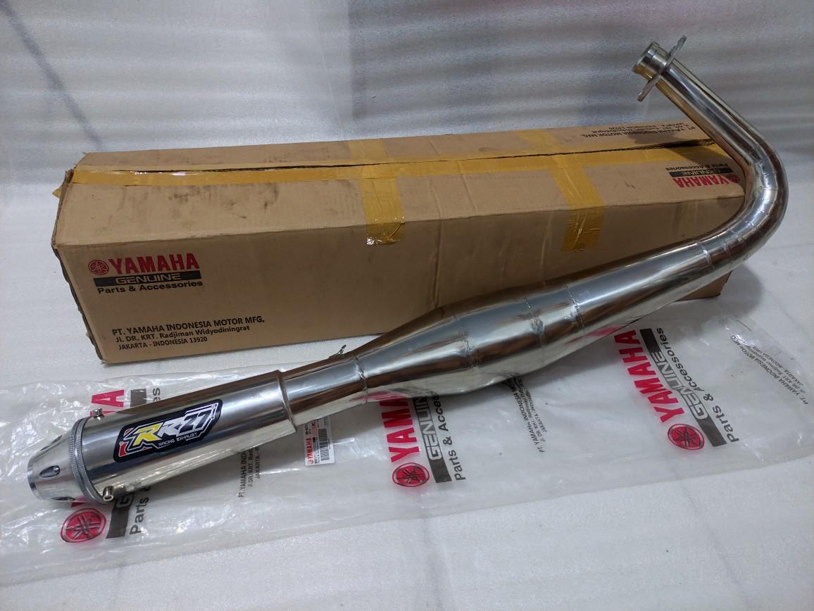 Knalpot RX King Kolong Japstyle Chrome Super Ngebass Super Garing Original RR27 EXHAUST Istimewa