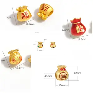 Charm model kantong keberuntungan charm import premium