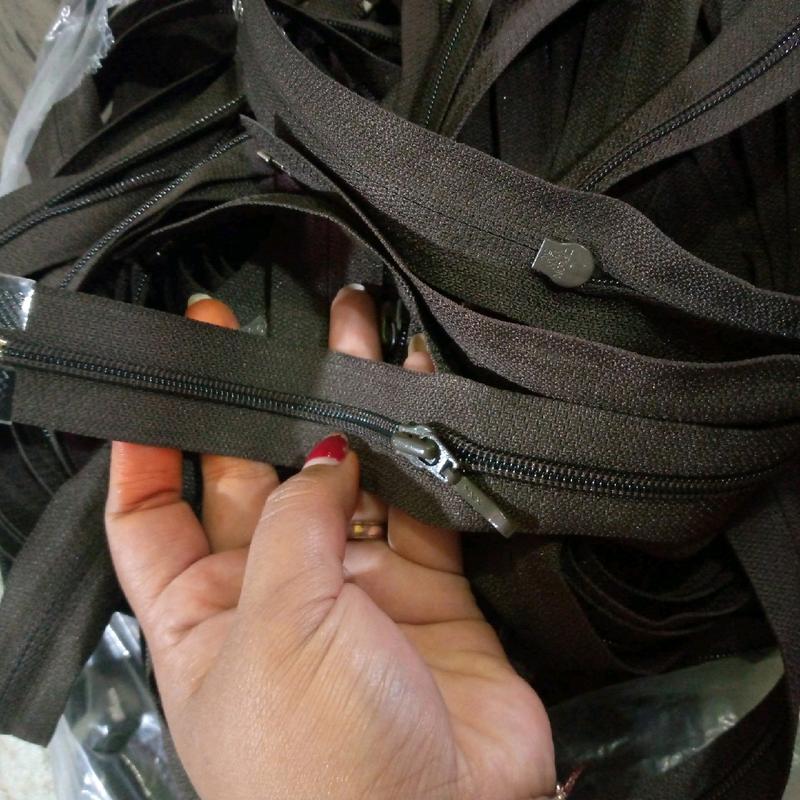 seleting jaket ziplon YKK (7 inc ) Hitam satu lusin 1