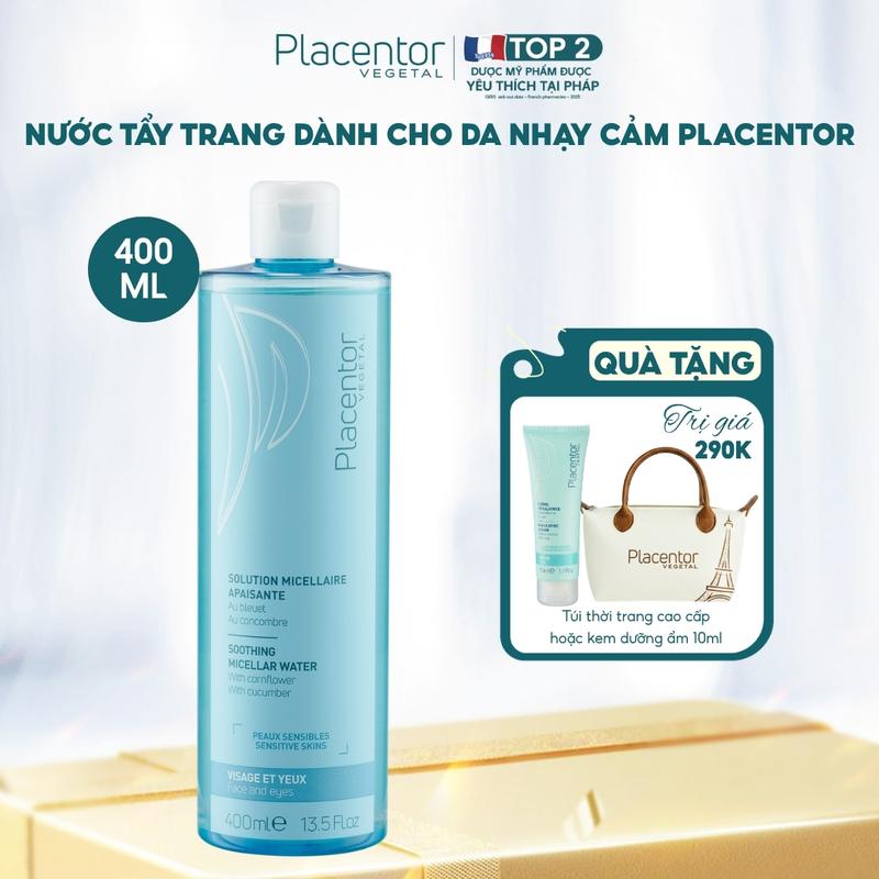 Nước tẩy trang Placentor dành cho da nhạy cảm Soothing Micellar Water 400ml -…