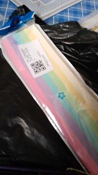 Product Review of 540PCS DIY Star Origami Strips Colorful Lucky Star Origami Pressure Relief Handcraft Birthday Gift from R**. 0