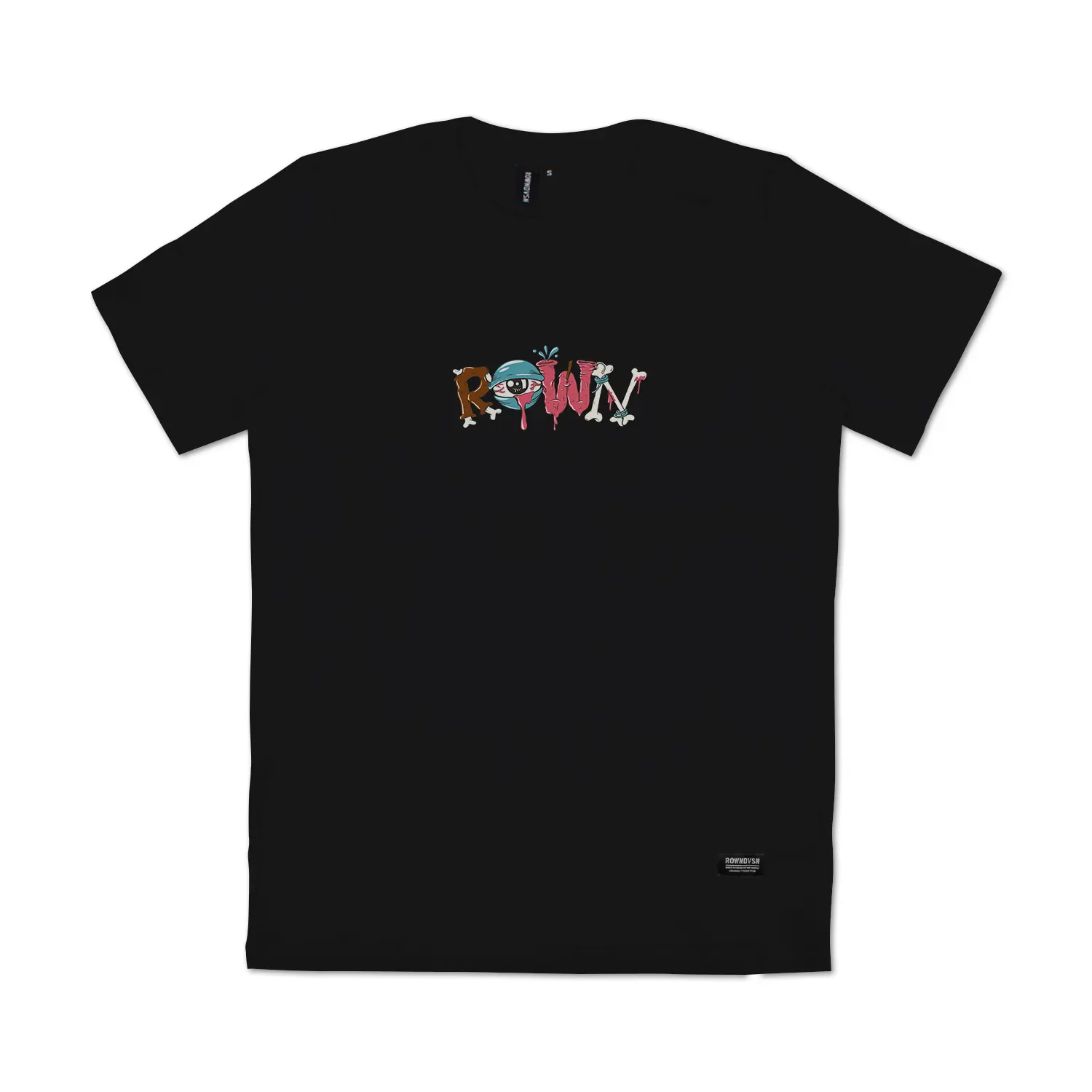 Rown Division T-Shirt Deadler Black Kaos Combed  Katun