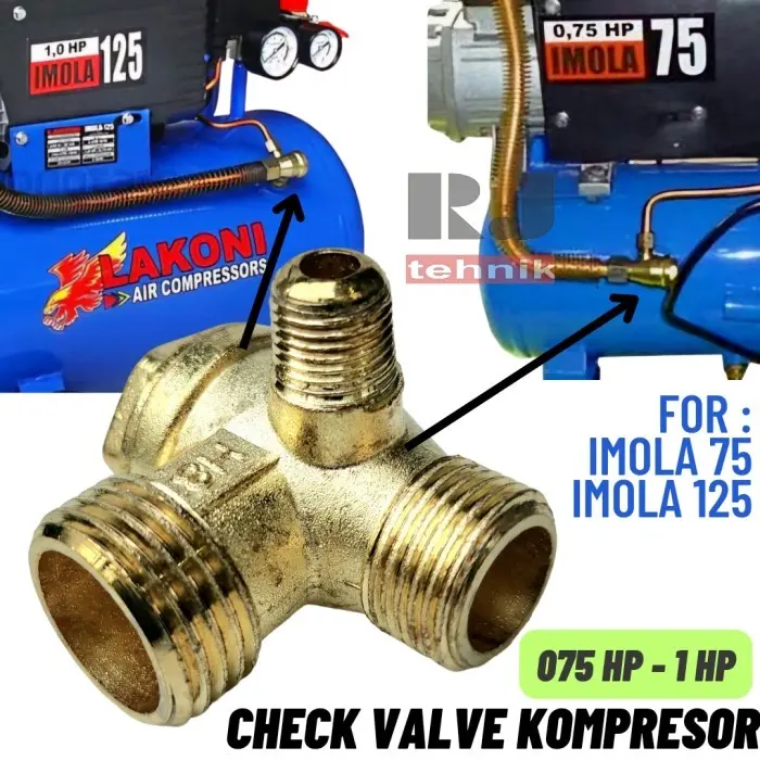 Nepel Check Valve Kompresor 075HP - 1HP Lakoni Imola 075 / 125 HP