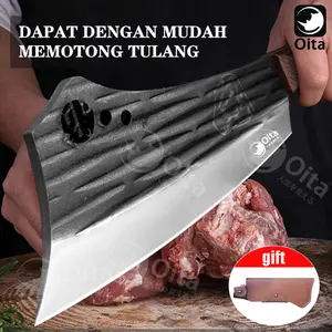 Oita Pisau Daging Dapur Baja Asli  Professional Chef Knife - Kitchenware