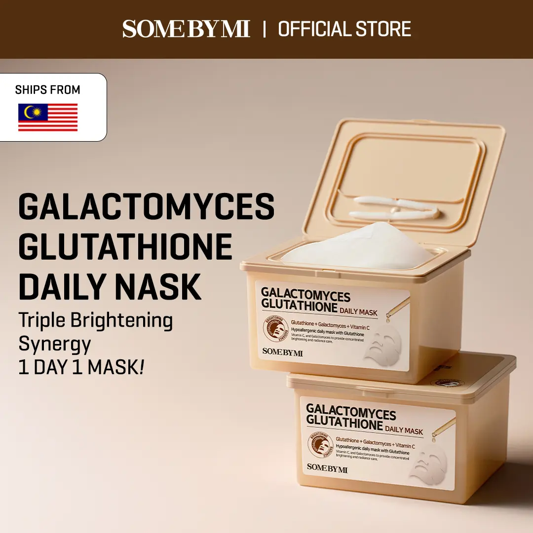 some by mi galactomyces glutathione daily mask review  New skin, who dis? , Ultra-thin, ultra-glow  the NEW SOME BY MI daily  masks just dropped  Only at Watsons!,  Retinol Intense = smooth &  snatched,  Galactomyces Glutathione = lit-from-within +