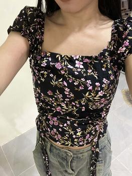 Product Review of Atasan Double serut pendek Baju Top Wanita Motif from i**i 2