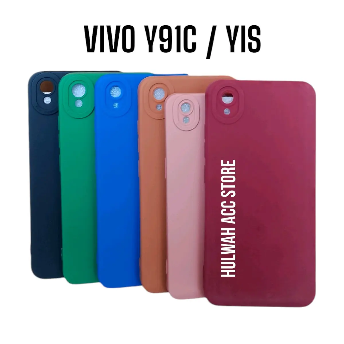 CASE MACARON FOR VIVO Y91C Y1S SOFTCASE PRO KAMERA Casing Silikon Lentur