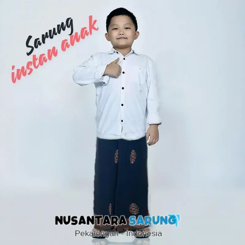 sarung anak instan karet pinggang sarung batik anak gus iqdam usia 1-11 tahun cod 5