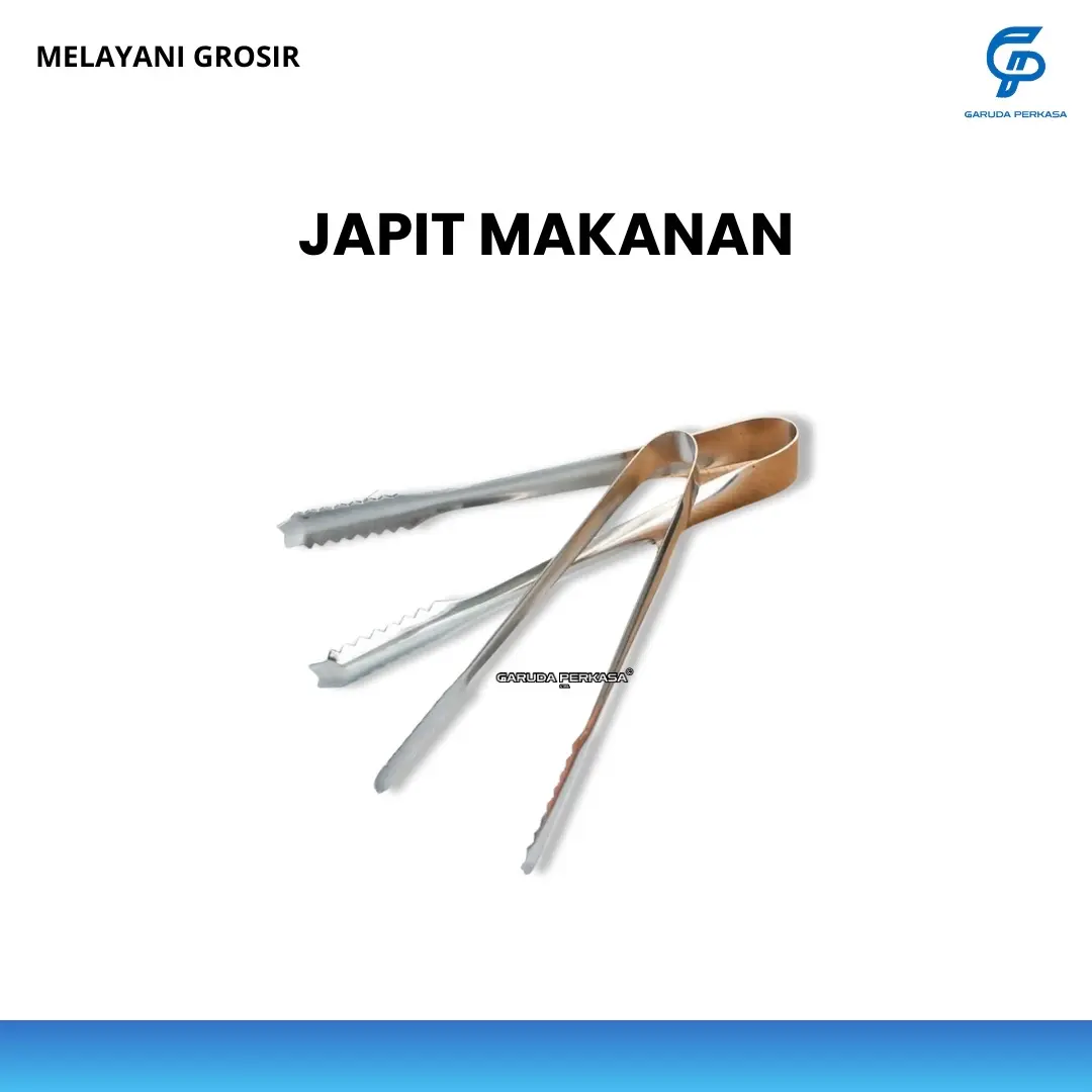 Capitan Makanan Model Gigi Buaya / Japit Makanan / Japit Gorengan / Japit Kue Stainless Steel Kitchenware