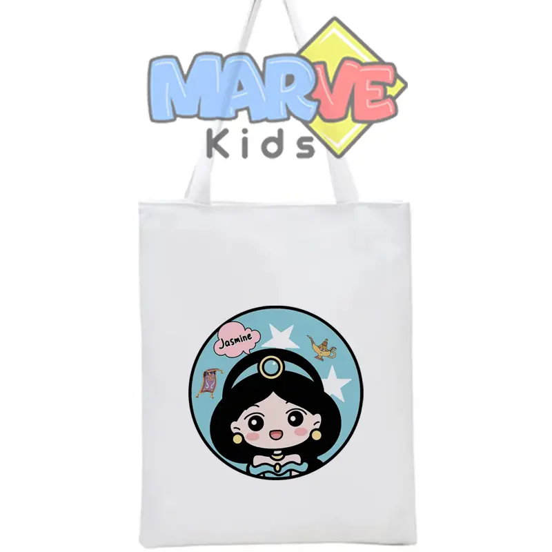 Totebag Tote Bag Princess Lucu Goodie Bag Souvenir Ulang Tahun Ultah Anak Tas Kanvas Sekolah Goodiebag 6