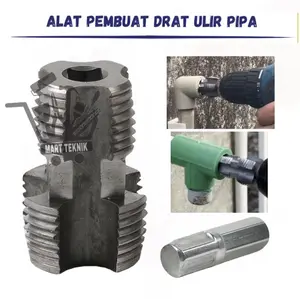 Alat Senai Pipa 4/6 /Alat Pembuka Drat Pipa Pvc / Pipa Lubang Dalam Pembuka Benang / Alat Pembuat Cetakan Ulir Pipa Pvc /CH