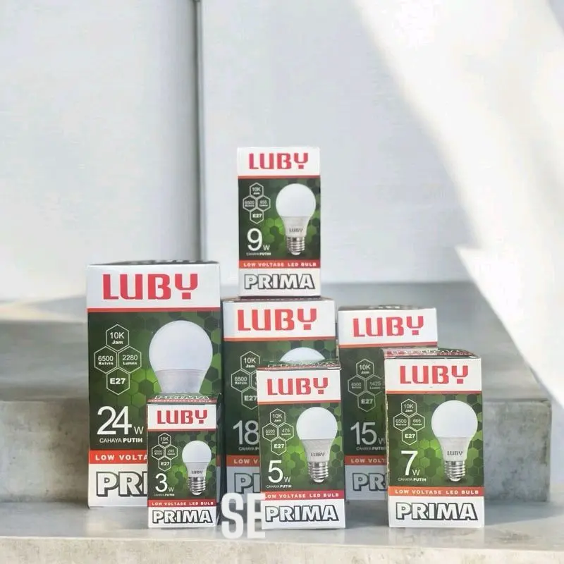 Lampu LED Luby Prima 3W-24W Cahaya Putih 6500K E27 0