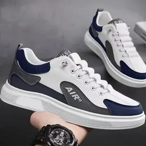 Sepatu Sneakers Pria Casual Sporty Material Synthetic Leather Premium Anti-Slip Nyaman Dipakai Sehari-Hari