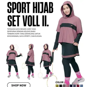 Oneset Sport Volume II, Setelan Sport Terbaru Bahan Jersey Lembut Nyaman Cocok Aktivitas Sehari-hari Atasan Panjang Celana Polos