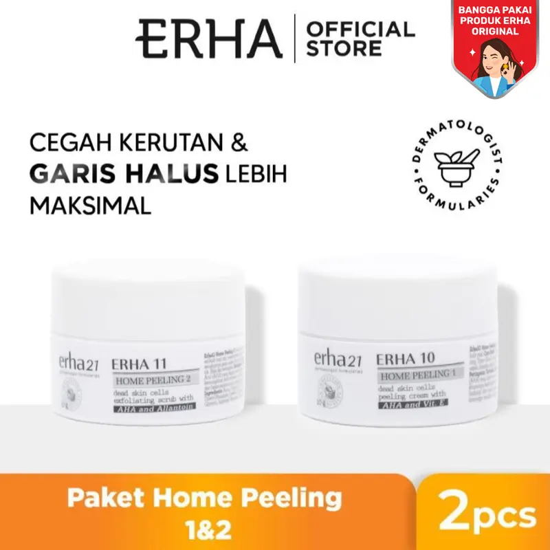 ERHA21 Bundle ERHA 10 & ERHA 11 Home Peeling - Paket Perawatan Wajah 0
