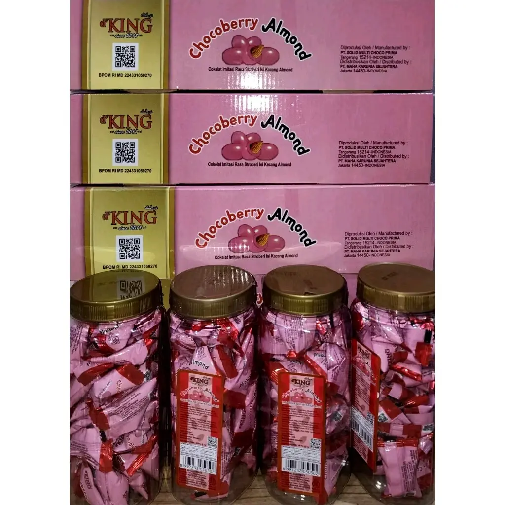 SATU TOPLES D'KING ALMOND CHOCOBERRY ENAK MURAH PROMO