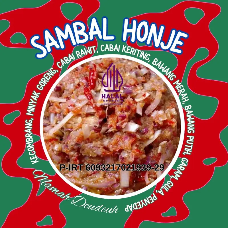 SAMBAL KECOMBRANG MAMAH DEUDEUH KEMASAN SETOPLES 200ML RASA PEDAS MANIS ASAM SEGAR 1