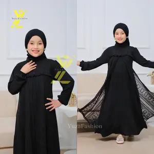 Aleena Dress Gamis Anak Crinkle Airflow Mix Brukat Malika Gamis Anak Set Hijab 3-12 Tahun Gamis Brokat Anak Gamis Anak Terbaru Gamis Pesta Gamis Putih Gamis Lebaran model baru Muslim Syari (COD)