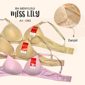 BH /BRA perempuan  MENYUSUI Motif bahan katun  Polkadot UNDERWEAR Wanita Ibu Menyusui/ Hamil Nyaman Berpori Berpori .