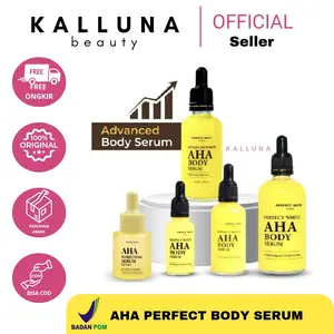 Perfect White AHA Body Serum Lotion Pencerah Tubuh 50ml - Mencerahkan Meratakan Warna Kulit Melembabkan Mengencangkan